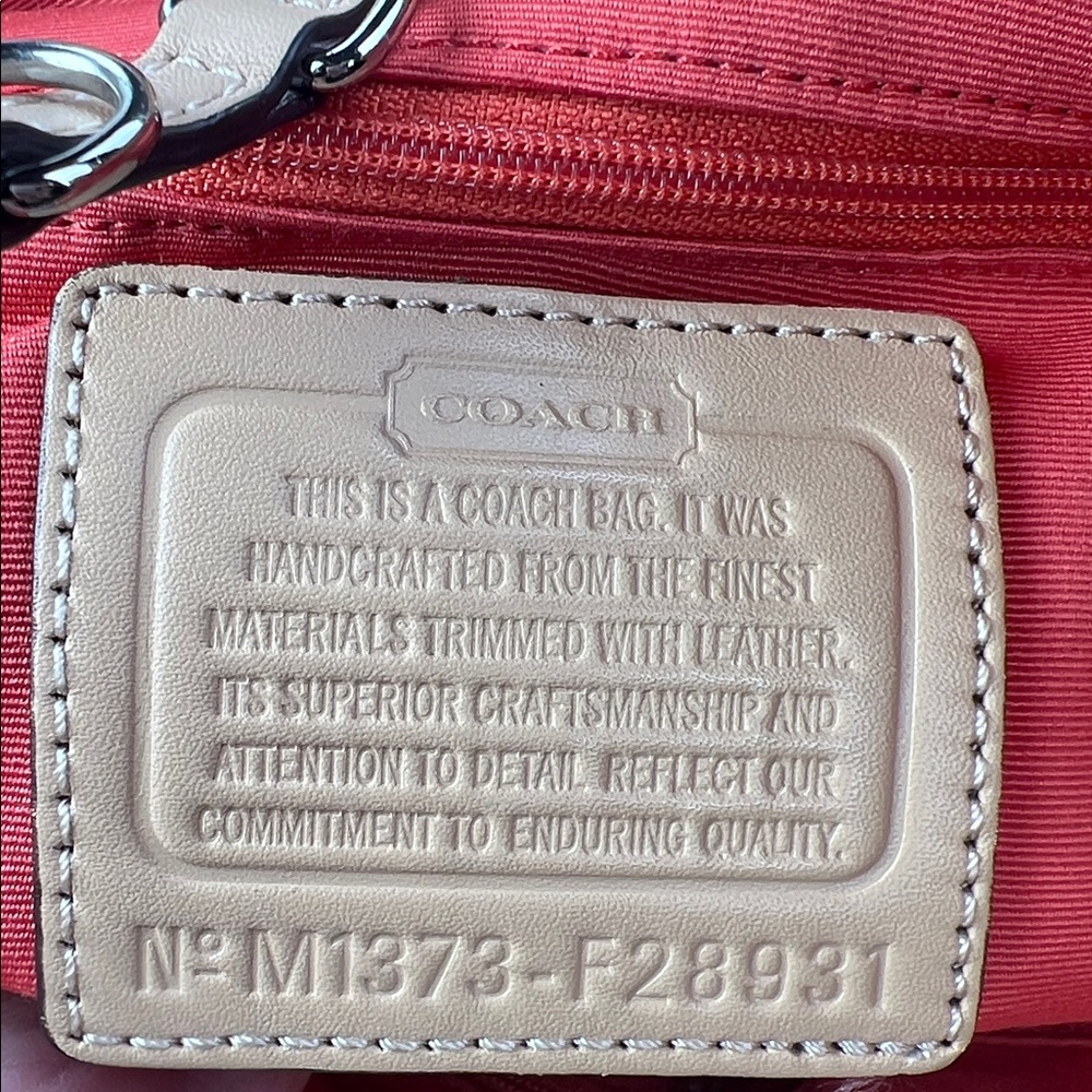 Coach 2013 Multicolor Floral Shoulder Bag with Green Bow - Picture 9 of 9